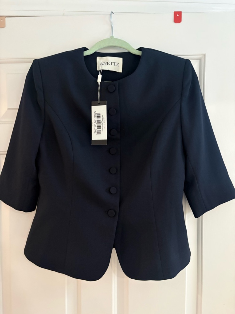 Anette Navy Tailored Jacket and Skirt